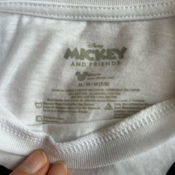 Kids Mickey and Minnie Mouse Graphic T-Shirt - White - Picture 2 of 4